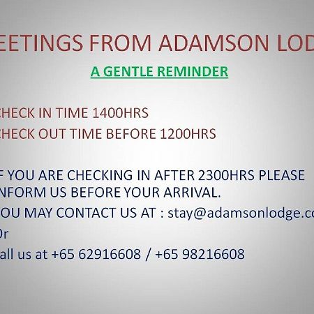 Adamson Lodge Singapur Exterior foto