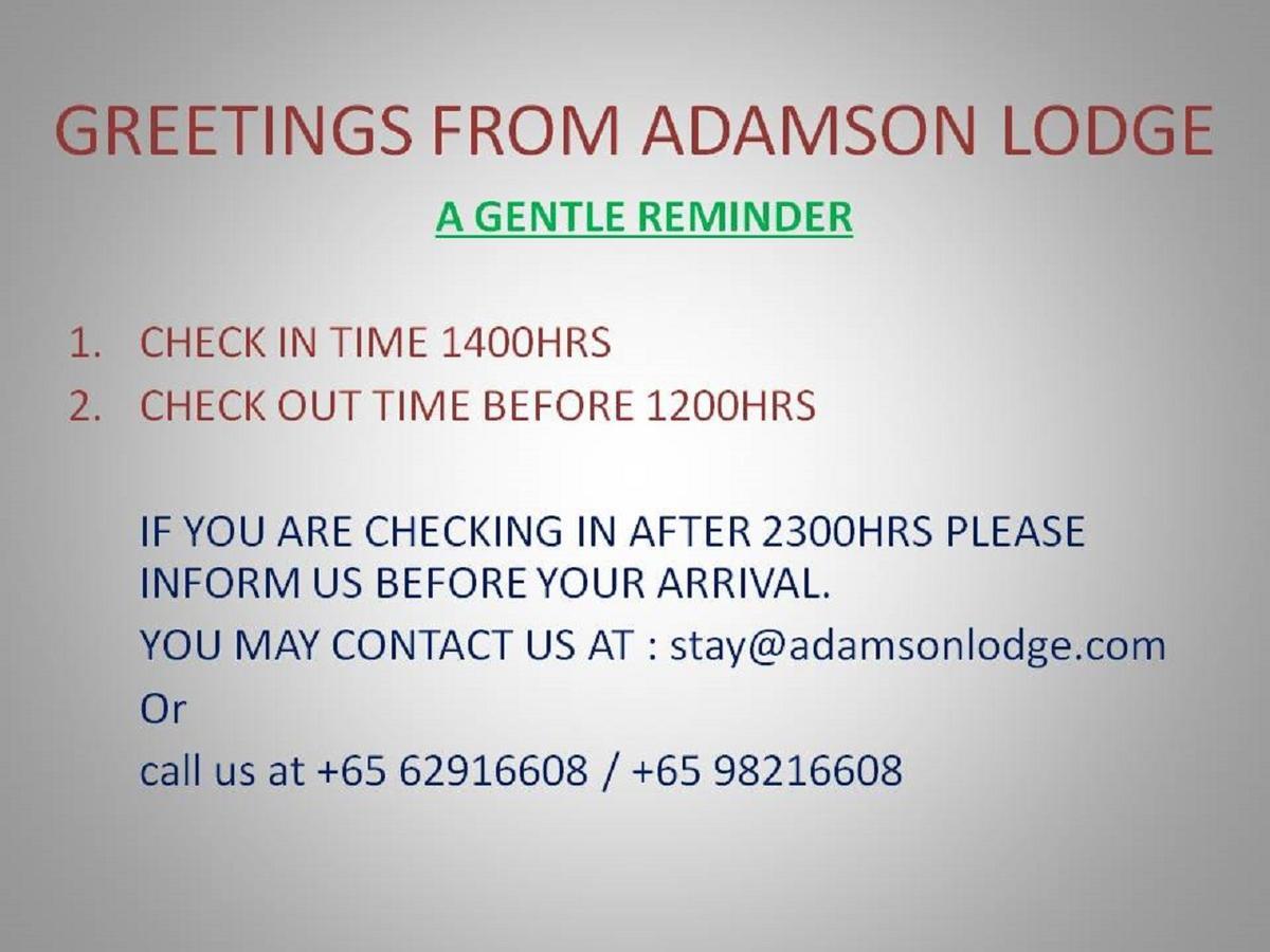 Adamson Lodge Singapur Exterior foto
